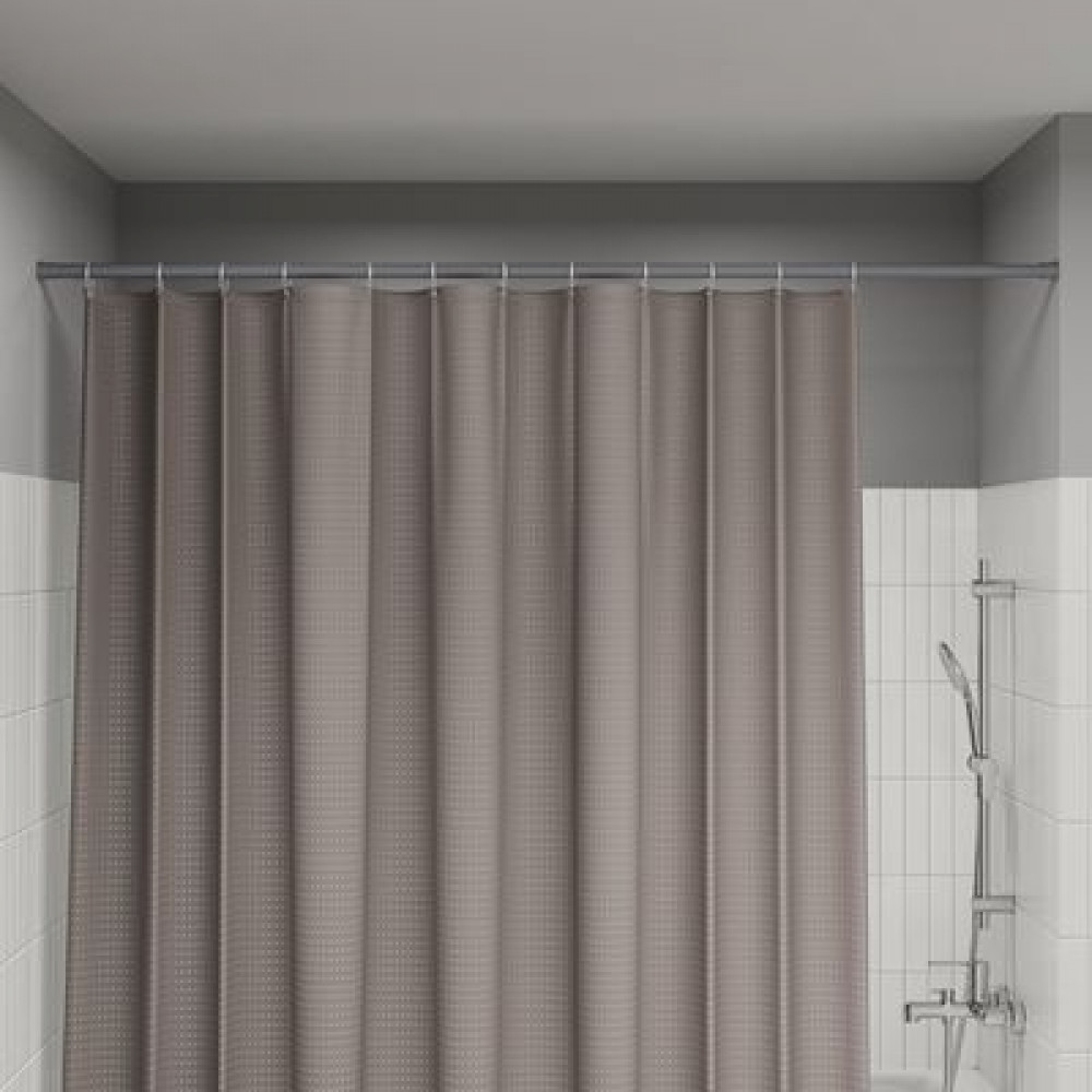 Карниз для ванной комнаты IDDIS Elegante 110-200 см, серый матовый (SRC0120i14)