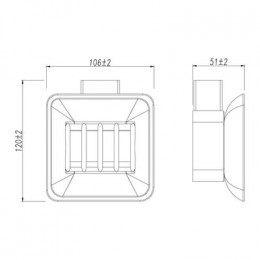 Мыльница Lemark SMOOTH LINE с держателем, чёрный матовый (9742017)