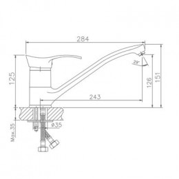 Смеситель для кухни Haiba (HB4201)