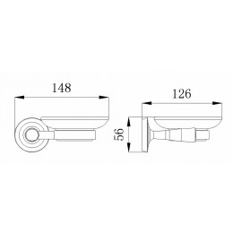 Мыльница стеклянная RUSH Balearic (BA39411)