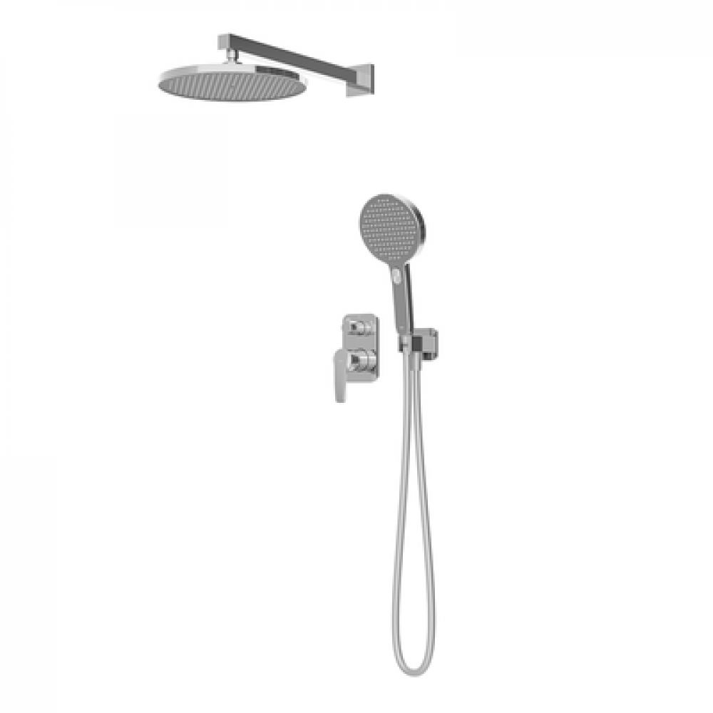 Душевая система IDDIS Optima Home с тропическим и ручным душем, глянцевый хром (OPHSB02i67)