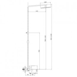 Душевая система Haiba (HB24803)