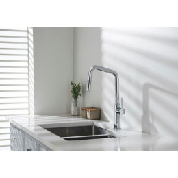 Смеситель для кухни с выдвижной лейкой Timo Saona (2386/00FL) хром