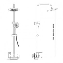 Душевая система Haiba (HB24590-7)