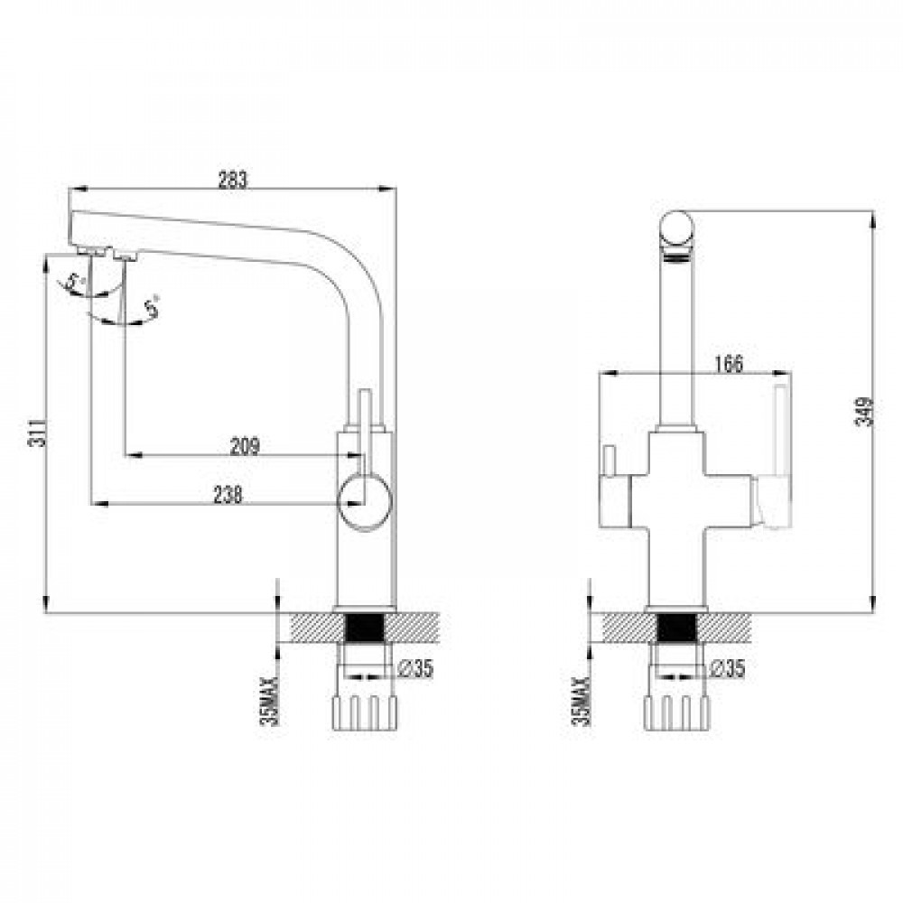 Смеситель для кухонной мойки Lemark Comfort (LM3060C)
