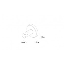 Крючок одинарный Fixsen Hotel (FX-31005B)