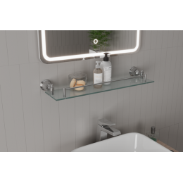 Полка стеклянная с бортиком Socotra (ST12611)