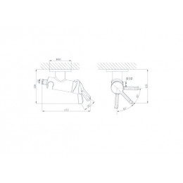 Смеситель с гигиеническим душем DK Rhein.Schiller (DA1464501)