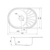 Мойка врезного монтажа с сифоном IDDIS Suno S, нерж. сталь, шелк, 650*460 (SUN65SDi77S)