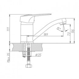 Смеситель для кухни Haiba (HB4504)