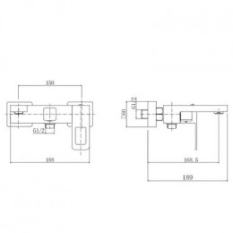 Смеситель для ванны FASHUN (A53017)