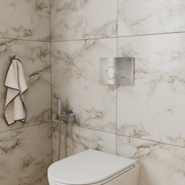 Клавиша смыва, хром, D&K Bayern (DB1529001), инсталляция DI8050127