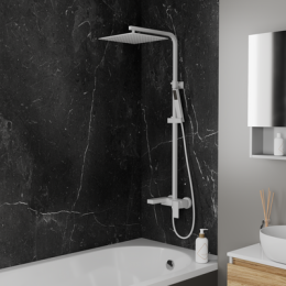 Душевая система, матовый белый, DK  Bayern.Liszt (DA1513708A04)