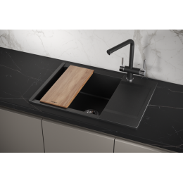 Кухонная мойка GRANULA ESTETICA (7003, ШВАРЦ)