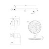 Душевая система IDDIS Optima Home с тропическим душем, матовый черный (OPHBL01i66)
