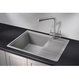 Кухонная мойка GRANULA (6503, АЛЮМИНИУМ)