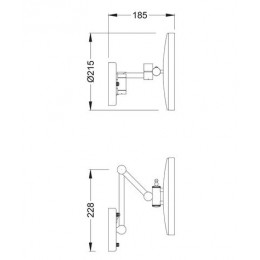 Зеркало с подсветкой Timo Saona хром (13074/00)
