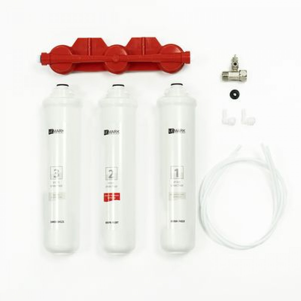 Комплект Lemark Смеситель LM3074C для кухни с гибким изливом + Фильтр BASIC для очистки воды от хлора и вредных примесей (LM3074C085)