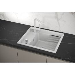 Кухонная мойка GRANULA Kitchen Space (6004, АРКТИК)