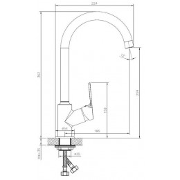 Смеситель для кухонной мойки ESKO SAINT-PETERSBURG (SPb 519)