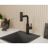 Смеситель для кухни с выдвижной лейкой RUSH Tinos (TI3732-18Black)