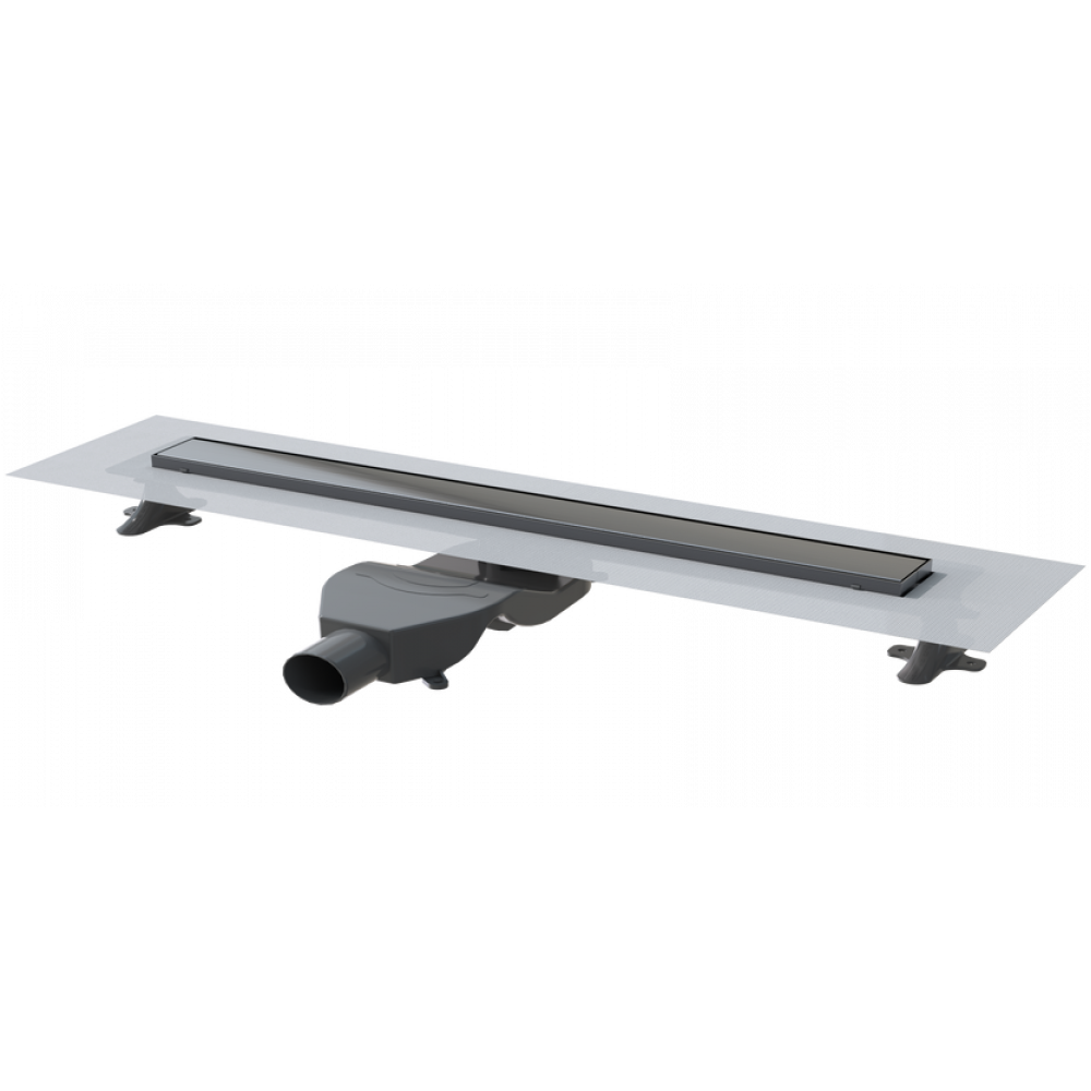 Душевой лоток Premium Linear 80см, нерж.сталь GUN METAL