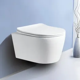 Унитаз SELLA UF подвесной безободковый, сиденье дюропласт с микролифтом Ceruttispa CT10362 (485х365х360)