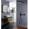 Панель VELIA B душевая встраиваемая из нержавеющей стали Ceruttispa CT10399, цвет черный