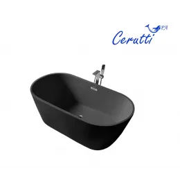 Ванна RESIA170MBII акриловая отдельностоящая черная матовая Ceruttispa (1700x750x600)