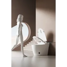 Унитаз ERSILIA Smart напольный с дистанционным управлением Ceruttispa CT10616 (680x400x470)