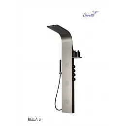 Душевая панель Ceruttispa БЕЛЛА (BELLA) B CT9254 из нержавеющей стали, цвет черный