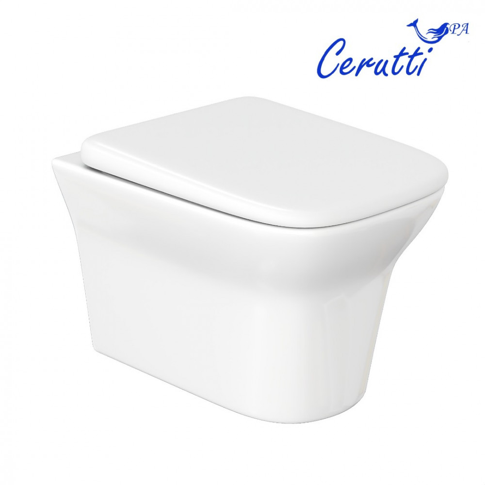 Унитаз AMI Aria подвесной безободковый Ceruttispa CT8780 (500x360x350)