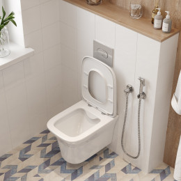 Унитаз AMI Aria подвесной безободковый Ceruttispa CT8780 (500x360x350)