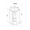 Кабина P91B душевая PARLY  (90х90х215)