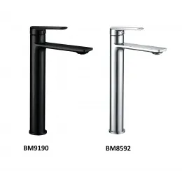 Смеситель MIMI XLB для раковин, BOCH MANN BM9190 высокий, ЧЕРНЫЙ матовый