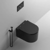 Унитаз TANARO Aria MB подвесной безободковый черный матовый, ТЕРМООБЖИГ (не плёнка) Ceruttispa CT9238(490х365х355)