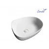 Раковина CR0044C  накладная, белая, асимметричная 550х420х140 Ceruttispa