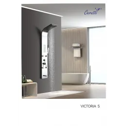 Панель VICTORIA S душевая из нержавеющей стали с форсунками Ceruttispa CT9976, цвет серебро