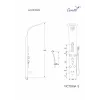 Панель VICTORIA S душевая из нержавеющей стали с форсунками Ceruttispa CT9976, цвет серебро