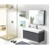 Комплект мебели  MAIELLA 90 тумба 905х460х510 с зеркальным шкафом и двойной раковиной, сифоном и двойным сливным шлангом Ceruttispa