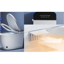 Унитаз напольный Ceruttispa ЭЦИО (EZIO) Smart CT11168 с дистанционным управлением (680x400x470)