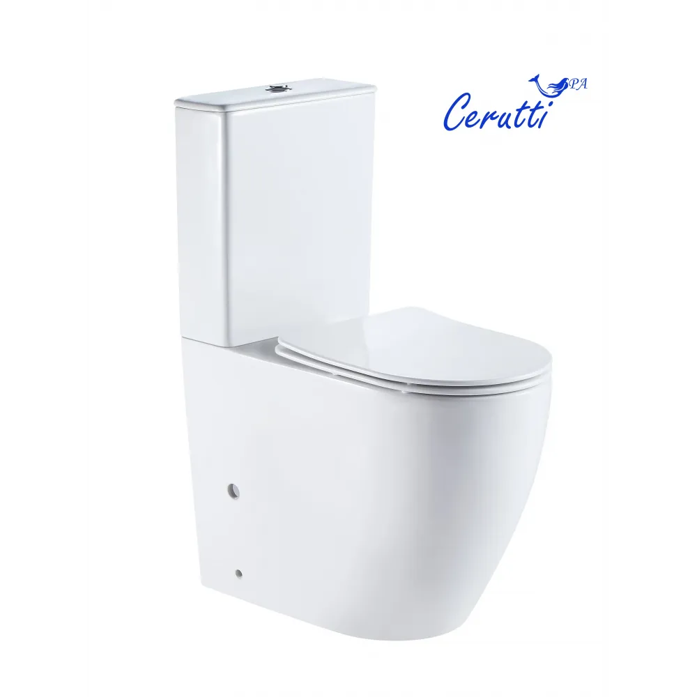 Унитаз BELLA напольный безободковый высокий Ceruttispa  CT8709 (620х385х920)