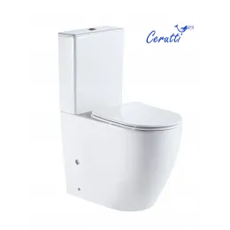 Унитаз BELLA напольный безободковый высокий Ceruttispa  CT8709 (620х385х920)