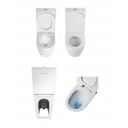 Унитаз BELLA напольный безободковый высокий Ceruttispa  CT8709 (620х385х920)