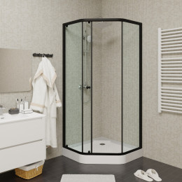 Уголок ZEP91B душевой PARLY с поддоном (90х90х197)