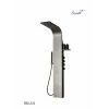 Панель BELLA B душевая из нержавеющей стали с форсунками Ceruttispa CT9254, цвет черный