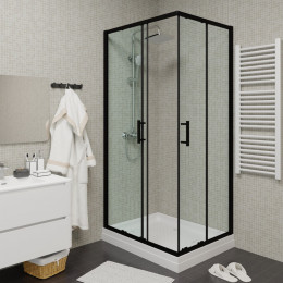 Уголок  ZQ121B  душевой PARLY с поддоном (120х80х195)