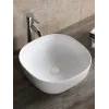 Раковина CR0077 накладная, белая, квадратная 410х410х145 Ceruttispa