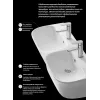 Раковина Double BRENTA (750х400х300) двойная подвесная Ceruttispa