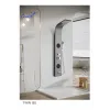 Панель TWIN BS душевая из нержавеющей стали с форсунками Ceruttispa CT9986, цвет хром